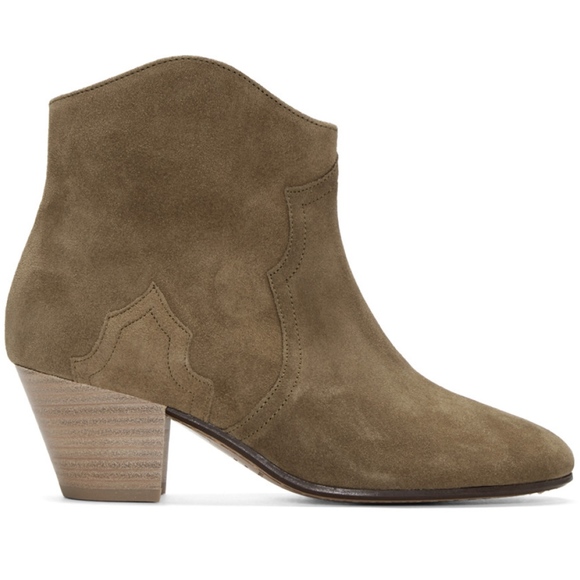 Isabel Marant Dicker Boots in Light Brown Suede - Picture 1 of 3